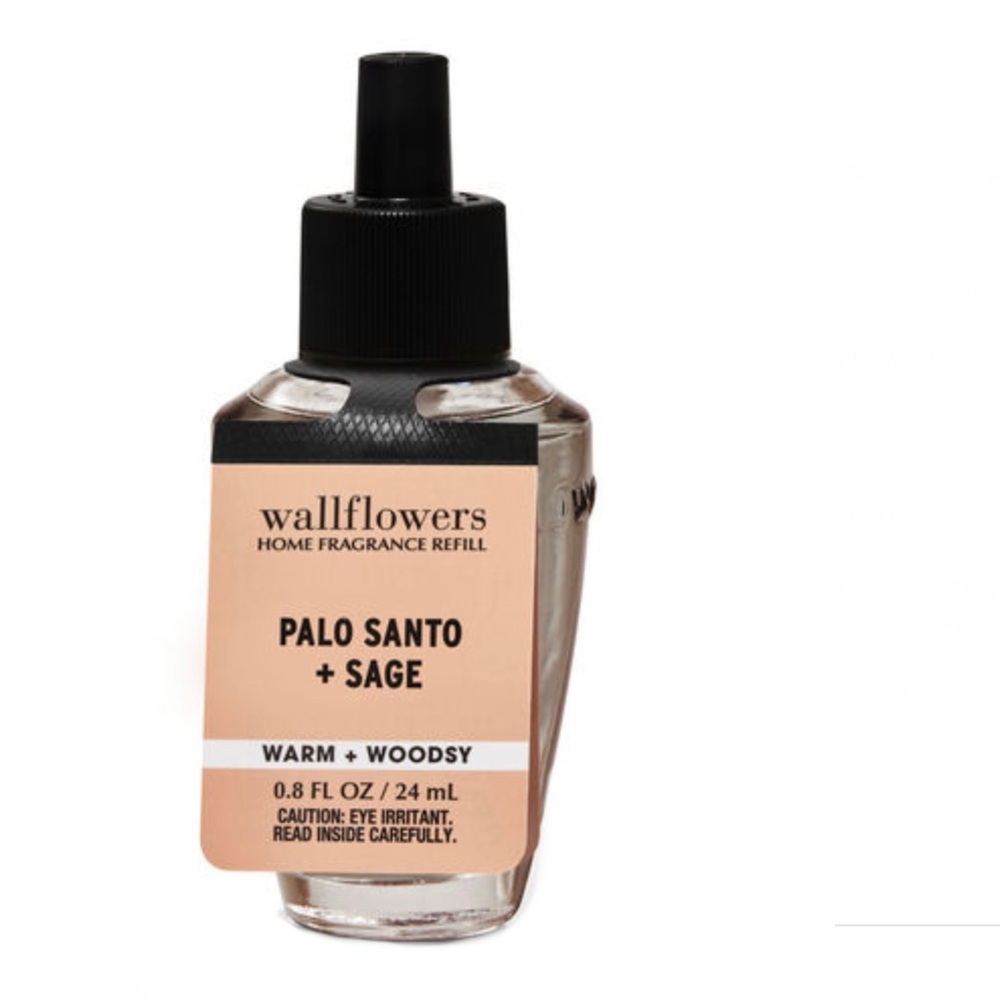 Bath & Body Works Wallflower refill Bulb PALO SANTO + SAGE NEW